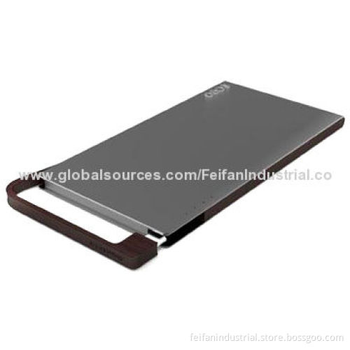 Portable 3,600mAh power bank, built-in charging cable